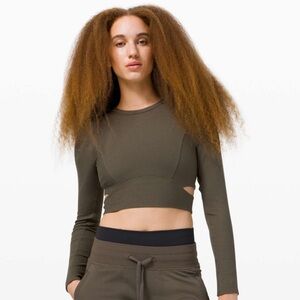 Lululemon LA Cut-Out-Waist Crop Long Sleeve
